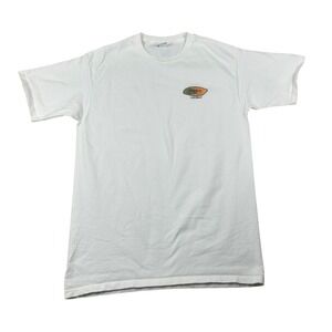 Hard Rock Cafe Las‎ Vegas Mens Large White Graphic T-Shirt Made in USA Cotton